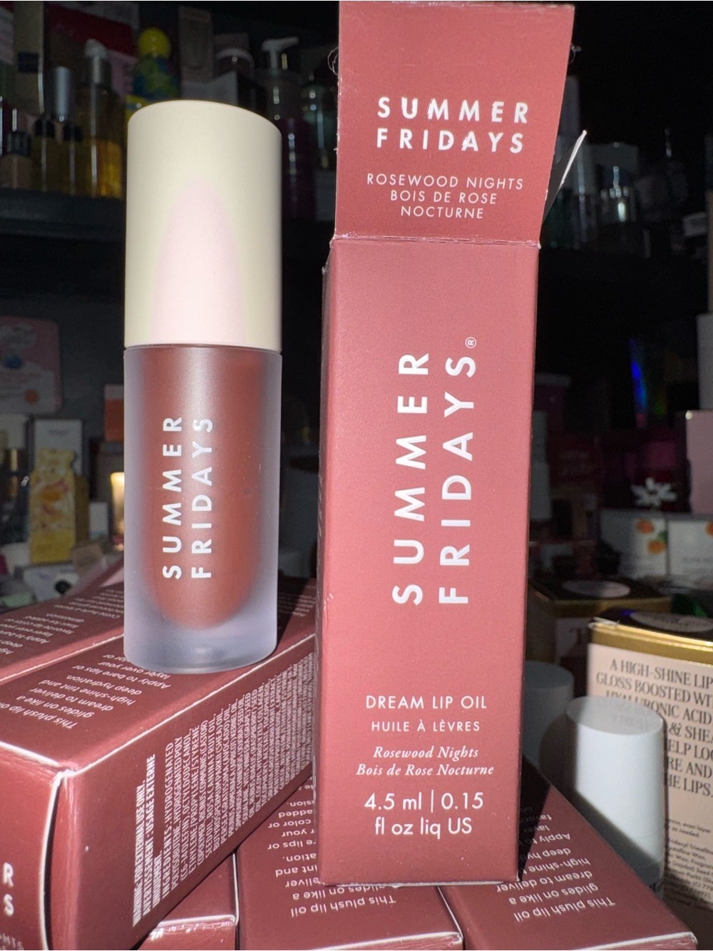 Summer Fridays Dream Lip Oil - Rosewood Night